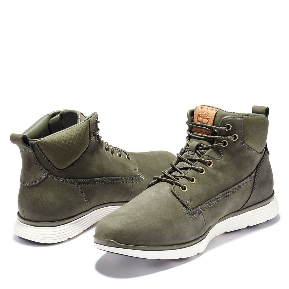 Timberland Mens Sneakers Killington Leather Chukka Boots - Olive - India QU3604275